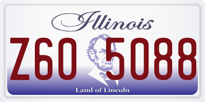 IL license plate Z605088