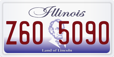 IL license plate Z605090