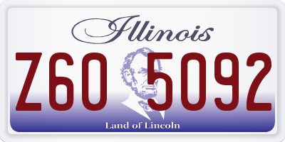 IL license plate Z605092