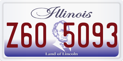 IL license plate Z605093