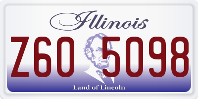 IL license plate Z605098
