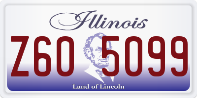 IL license plate Z605099