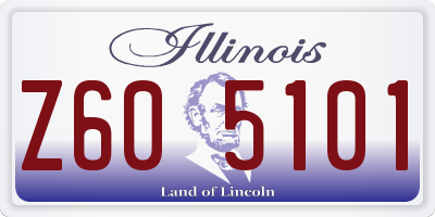 IL license plate Z605101