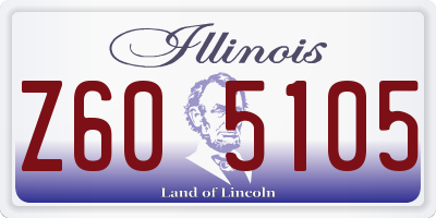 IL license plate Z605105