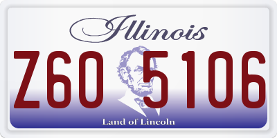 IL license plate Z605106