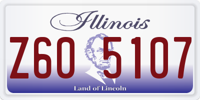 IL license plate Z605107