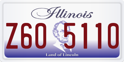 IL license plate Z605110