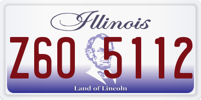 IL license plate Z605112
