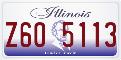 IL license plate Z605113