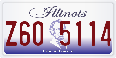IL license plate Z605114