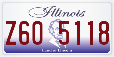 IL license plate Z605118