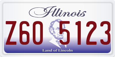 IL license plate Z605123