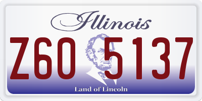 IL license plate Z605137