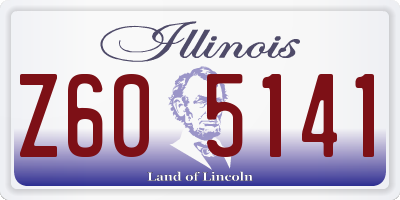 IL license plate Z605141