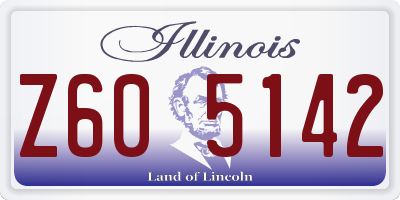 IL license plate Z605142