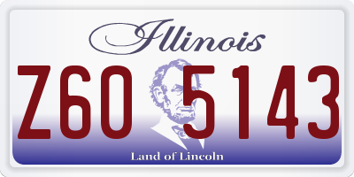 IL license plate Z605143
