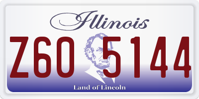 IL license plate Z605144