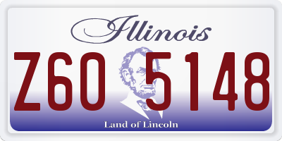 IL license plate Z605148