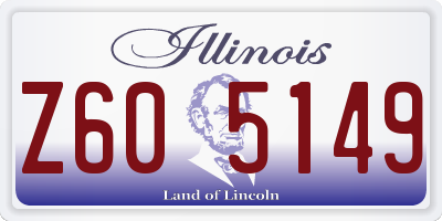 IL license plate Z605149