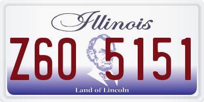 IL license plate Z605151