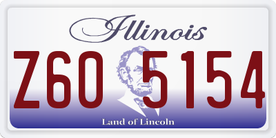 IL license plate Z605154
