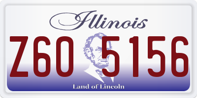 IL license plate Z605156