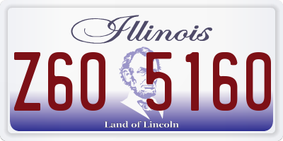 IL license plate Z605160