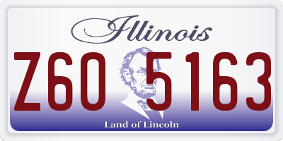 IL license plate Z605163