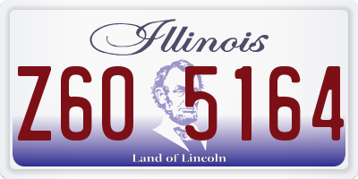 IL license plate Z605164