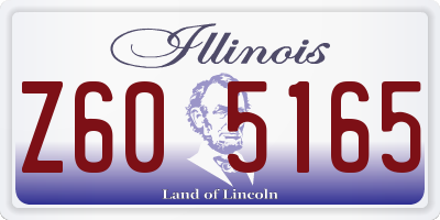 IL license plate Z605165