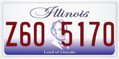 IL license plate Z605170
