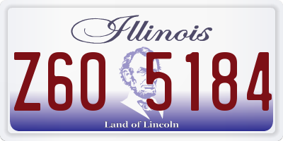 IL license plate Z605184