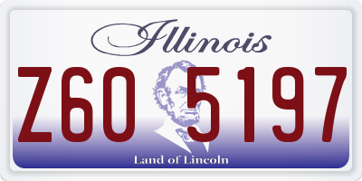IL license plate Z605197