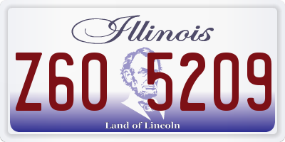IL license plate Z605209