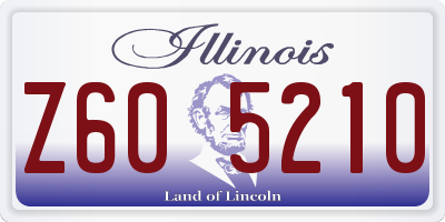 IL license plate Z605210