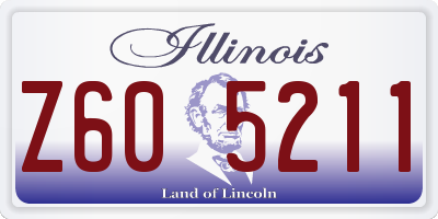 IL license plate Z605211