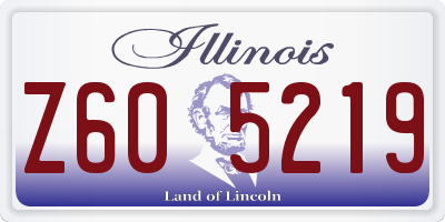 IL license plate Z605219