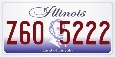 IL license plate Z605222