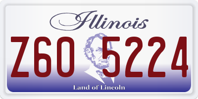 IL license plate Z605224