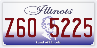 IL license plate Z605225