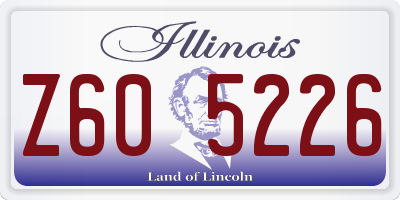 IL license plate Z605226