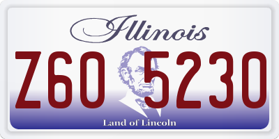 IL license plate Z605230