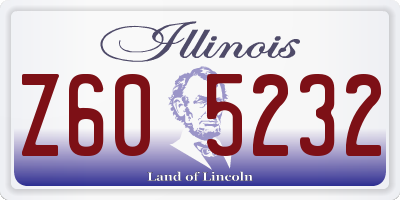 IL license plate Z605232
