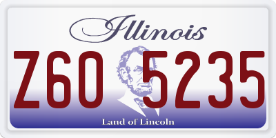 IL license plate Z605235