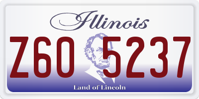 IL license plate Z605237