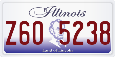 IL license plate Z605238