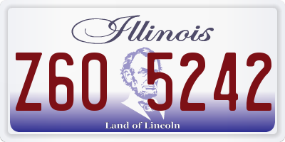 IL license plate Z605242