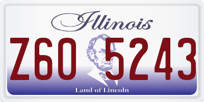 IL license plate Z605243