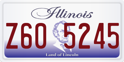 IL license plate Z605245