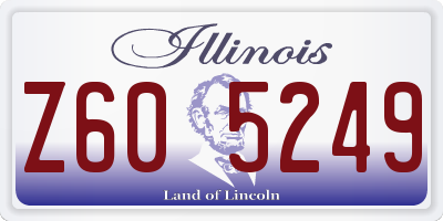 IL license plate Z605249